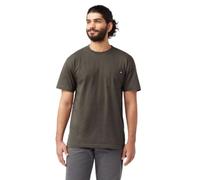 Dickie's Men's Heavyweight Crew Neck Short Sleeve tee Big-Tall,Black Olive,3X-Large Tall
