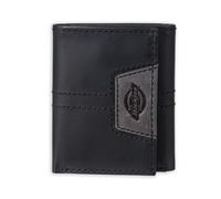 Dickies Men's Leather Extra Capacity Trifold Wallet (Black)