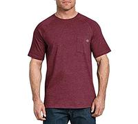 Dickies Mens Short Sleeve Performance Cooling tee T Shirt, Burgundy Heather, X-Large US
