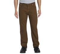 Dickies Men's Tough MAX Duck 5-Pocket Pant, Stonewashed Timber, 36 32