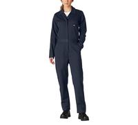 Dickies - Mono de sarga de algodón de manga larga para mujer, Azul marino oscuro, S