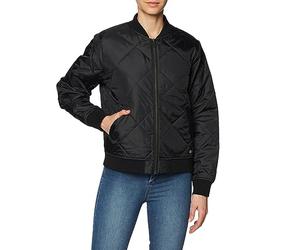Dickies Mujer, Chaqueta bomber acolchada, negro, M