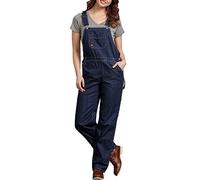 Dickies Bib Relaxed Straight Mono con Peto, Blue Denim, M para Mujer