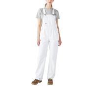 Dickies Mujer, Mono de corte holgado con tirantes, White, S