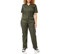 Dickies Mujer, Mono Flex de manga corta, VERDE MUSGO, XS