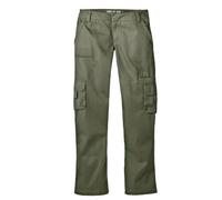 Dickies Mujer, Pantalón cargo en sarga de corte recto, ENJUAGADO HOJA DE UVA, 10/Regular