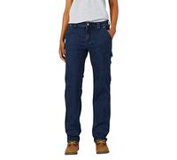 Dickies Mujer, Vaquero Carpenter de corte recto, LAVADO PIEDRA Talla únicaCURA, 6/Regular