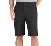 Dickies Pantalón Corto de Trabajo para Hombre, Corte Normal, 30 cm, Sarga elástica, Negro V1, 34