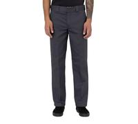Dickies Pantalón de Trabajo 873 Slim Straight, Gris Carbón, 32