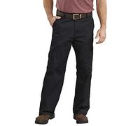 Dickies Pantalón de Trabajo Cargo Holgado para Hombre, Negro -, 42W x 32L