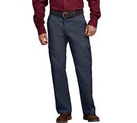 Dickies Pantalón de Trabajo Holgado y Recto para Hombre, Dark Navy V1, 42W/34L