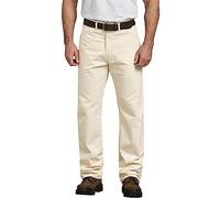 Dickies - Pantalón Funcional para Hombre, Corte Holgado, Blanco, 28W x 30L