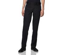 Dickies Pantalones de trabajo Flex para hombre, corte recto y ajustado, Negro V1, 40W x 30L