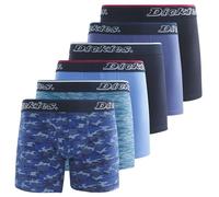 Dickies Paquete de 6 calzoncillos tipo bóxer de algodón transpirable para hombre, Camuflaje azul, negro, azul, X-Large
