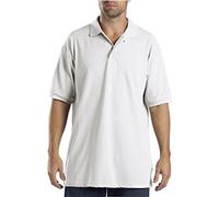 Dickies Polo de piqué de Manga Corta para Hombre, Blanco, XX-Large