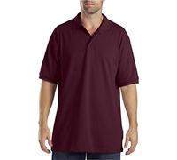 Dickies Polo de piqué de Manga Corta para Hombre, Borgoña V1, Medium
