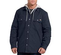 Dickies Relaxed Fit Hooded Quilted Shirt Jacket Chaqueta Acolchada, Azul Marino Oscuro, M para Hombre