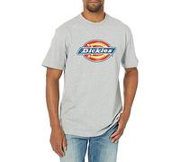 Dickies Short Sleeve Tri-Color Logo Graphic T-Shirt Camiseta, Gris Multicolor, M para Hombre