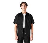 Dickies Short Sleeve Work Shirt, Black, M