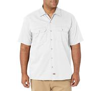 Dickies Short Sleeve Work Shirt Camiseta de Trabajo, Blanco (White), M para Hombre