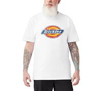Dickies Short-Sleeved Three-Colour T-Shirt with Logo Graphic Camiseta, Blanco/Jardín Opulento, S para Hombre