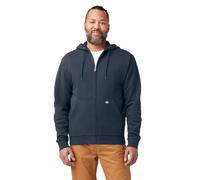 Dickies - Sudadera con capucha y cremallera completa para hombre, Azul marino oscuro, 2X alto