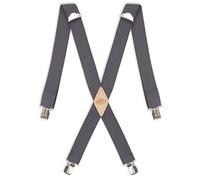 Dickies Tirante de clip recto s¨®lido para hombres de 1-1/2, carb¨®n de le?a, un tama?o