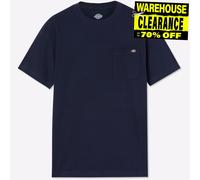 Dickies Top Informal Manga Corta Algodón Hombre Diario Camiseta Azul