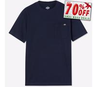 Dickies Top Informal Manga Corta Algodón Hombre Diario Camiseta Azul