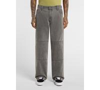 Dickies - Vaqueros relaxed double knee, Hombre, Gris, Talla: W38/L34
