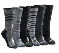 Dickies Women's Dri-Tech Moisture Control Crew Socks Multipack Calcetines, Rayas Negras (6 Pares), Shoe Size: 6-9 (Pack de 12) Mujeres