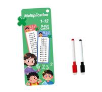 Dickly 0-12 Tarjetas de matemáticas Matemáticas Ayudas de Aprendizaje en .1x7 Pulgadas Bordes Redondeados portátiles Resistencia del Agua 15 Tarjeta, Multiplicación