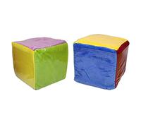 Dickly 2 Dados Grandes de 10cm de Esponja de Peluche, Blandos DIY para Enseñar Juegos Interactivos, Herramientas Educativas, Gigantes para Niños