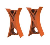 Dickly 2 tapones para violín para practicar con el arco, accesorios para instrumentos fáciles de usar, piezas resistentes para violín de aprendizaje, Naranja