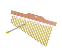 Dickly 25 Chimes Percusiones Instrumento de Viento Instrumento Música Educativa Toy Sensorial Instrumento de Percusión Musical para Adultos Niños, Oro