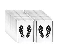 Dickly 50 Piezas de tapete desechable de Papel para el Suelo del Coche, tapete de Papel a Prueba de Aceite, Almohadillas Impermeables para los pies del