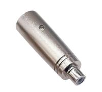 Dickly Adaptador XLR con cambiador de género, conector ligero, convertidor de micrófono para estudio, entretenimiento, podcasts, canto, juegos, transmisión, Masculino