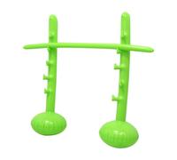Dickly Barra de Salto de Altura Inflable, Suministros para Fiestas, Juguete al Libre, Barra Inflable para reuniones Familiares, Verde