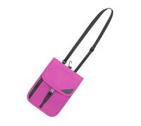 Dickly Bolsa de Cuello, Billetera de Viaje para el Cuello, Organizador portátil Anti- liviano con Correa Ajustable, Bolsa de Cuello para Tarjetas, Rosa