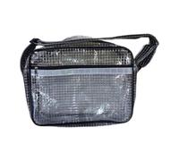 Dickly Bolsa transparente para salas blancas, bolsa de herramientas transparente para en estadios y festivales de música, Negro