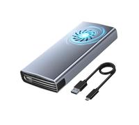 Dickly Carcasa para Disco Duro M15 con Ventilador, Transferencia de Alta Velocidad, Carcasa para Disco Duro Externo compacta y Resistente, multifunción para, M15 Nvme