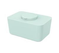 Dickly Contenedor de toallitas, caja de pañuelos, dispensador de pañuelos faciales, estuche para servilletas para el hogar, Azul