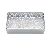Dickly Cubiertas para pastillas de guitarra, repuestos para guitarra eléctrica, cubiertas de pastillas de latón, accesorios, Plata
