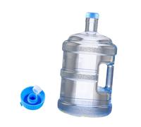 Dickly Dispensador de Agua Botella contenedor de Almacenamiento de Agua Mineral Barril Reutilizable Jarra de Agua de Agua de Agua embotellada para Emergencia, 5l