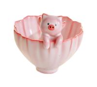 Dickly Figura en miniatura de taza de té de cerámica con mascota de té, taza de té china de Kung Fu para dormitorio, a