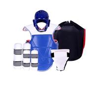 Dickly Juego de 5 Equipos de protección para Taekwondo con Protectores de Brazos y piernas, Casco de Boxeo, Equipo de de kárate, protección Completa, L