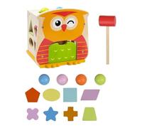 Dickly Juguete de Madera para Aprender a Combinar Colores y Formas, para desarrollar Habilidades motoras Finas y Habilidades prácticas, Educativo para niños,
