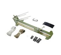 Dickly Kit de plantilla de pulsera Paracord, fabricante de pulseras de Metal ajustable, herramienta de cuerda de paracaídas DIY, Kit para viajes de acampada, verde
