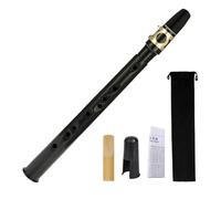 Dickly Mini Saxofón de Bolsillo con Cubierta para Boquilla, Saxofón Portátil, Instrumento de Viento de Madera para Amantes de La Música Profesional, Niños Y, negro