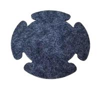 Dickly Parche de refuerzo para batería, parche para de batería, de fieltro para un solo paso para batería de jazz, bajo y bombo, Medio Grueso